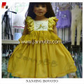 Hand embroidery wholesale girls smocked dress